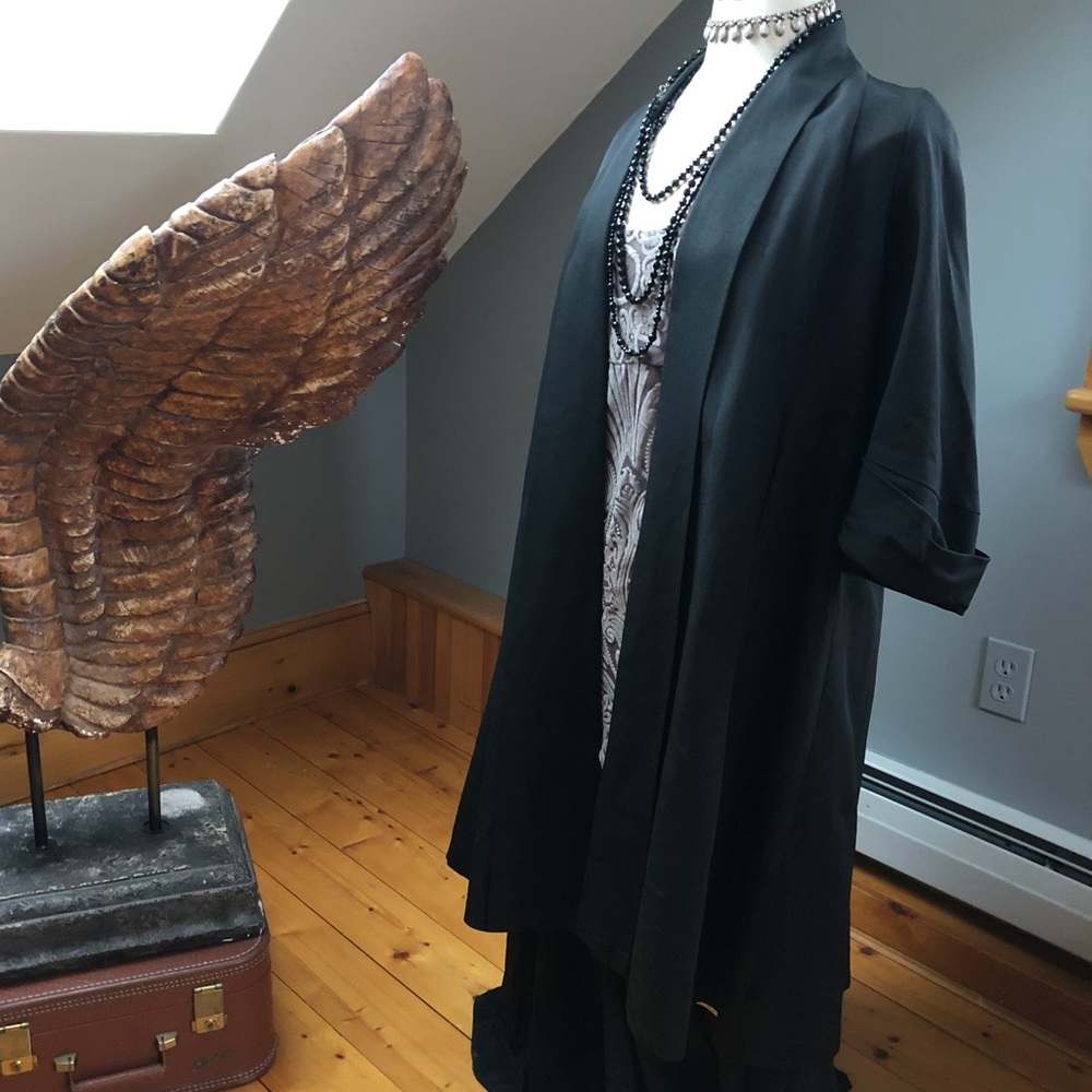 1950’s Black Swing Evening Coat